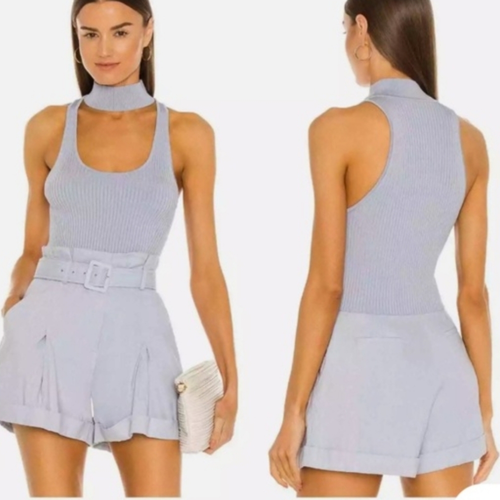 Jonathan Simkhai Margot Cutout Mock Neck Sweater Tank